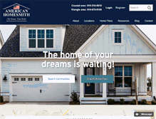 Tablet Screenshot of americanhomesmith.com